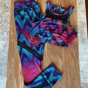 Reflex matching set sports bra and leggings